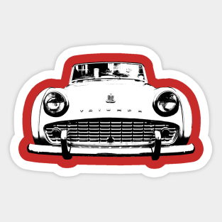 Triumph TR3 British classic car monoblock black and white Sticker